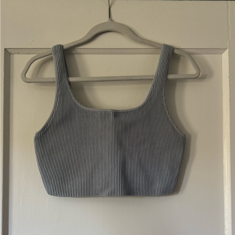 Babaton Light Blue Knit Top